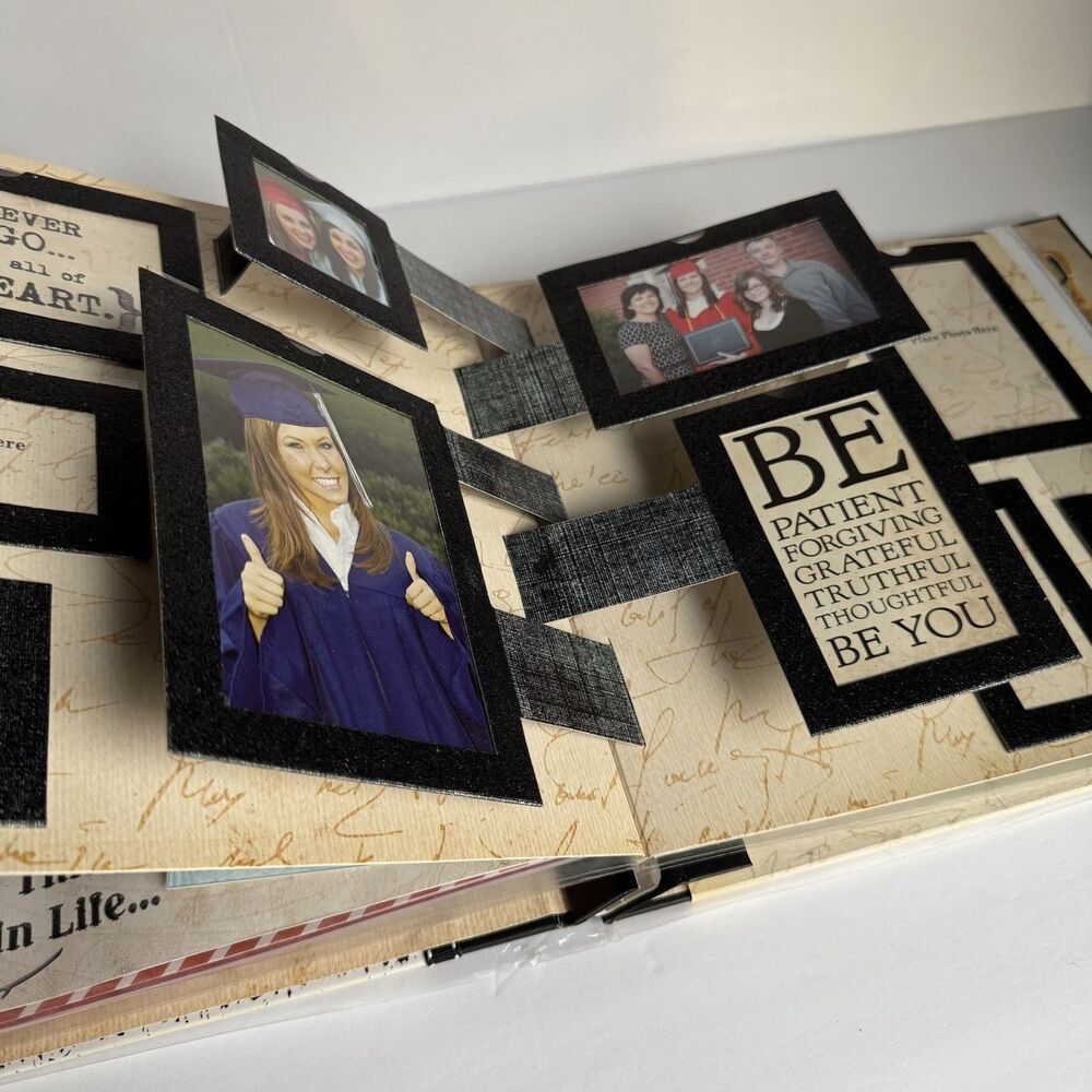 Graduation Pre-Designed Instant Scrapbook Album 10x10" 16 Designs 3-D Pop Up - Picture 6 of 10